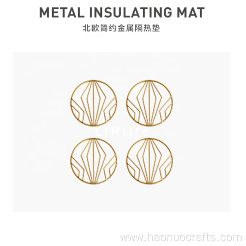 Simple metal kitchen table mat pot bowl insulation